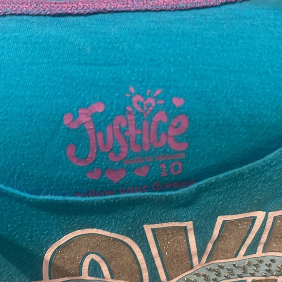 3/$15 Girls Justice shirt size 10 - Picture 2 of 2